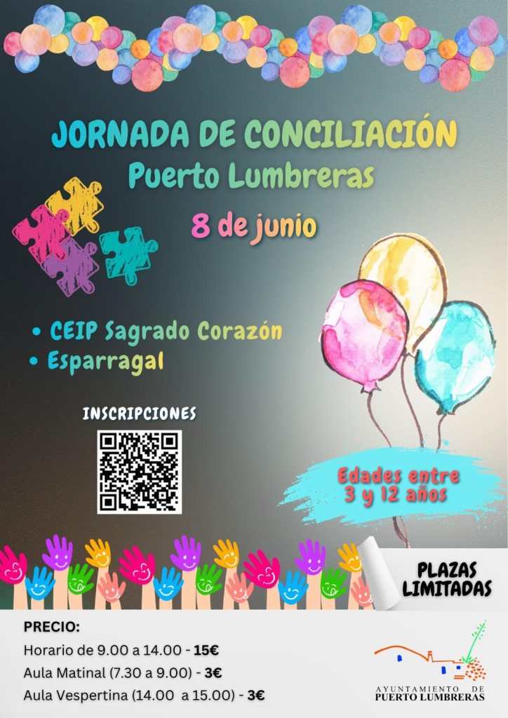 El Ayuntamiento de Puerto Lumbreras pone en marcha la Jornada de Conciliación del 8 de junio